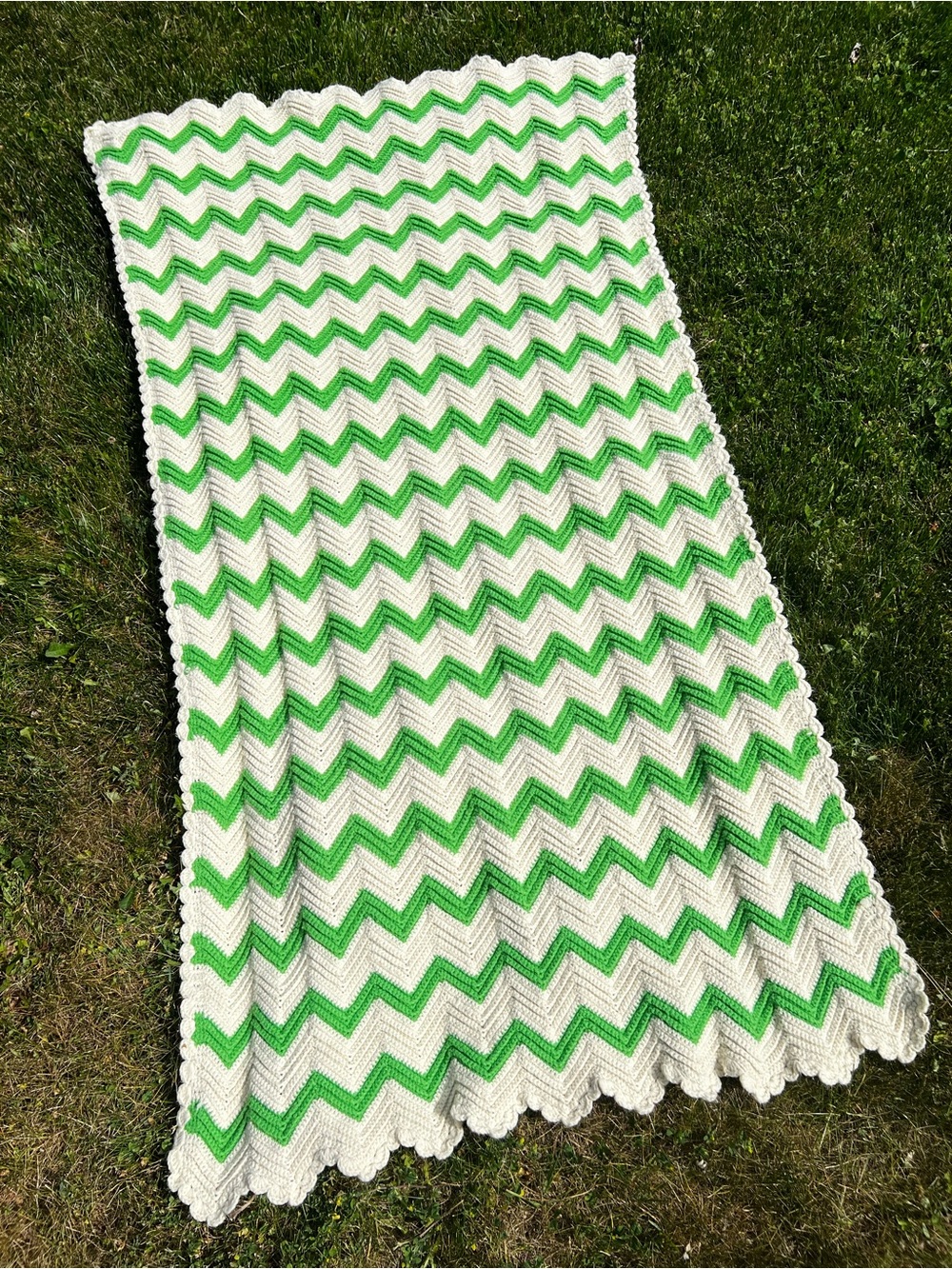 Vintage Handmade Afghan Blanket
